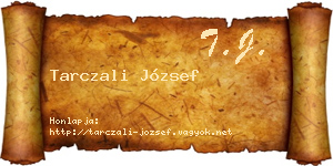 Tarczali József névjegykártya